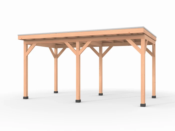 Douglas overkapping 500 x 250, zonder wanden, Westwood Comfort